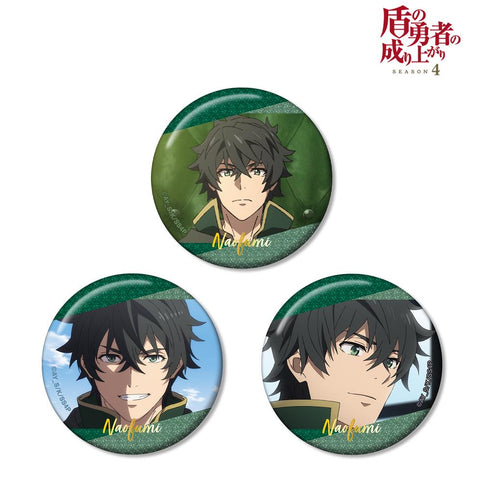 『盾の勇者の成り上がり Season 4』岩谷尚文 場面写グリッター缶バッジ3個セット